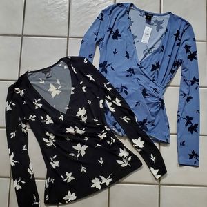 Ann Taylor Long Sleeve Jersey Top Bundle